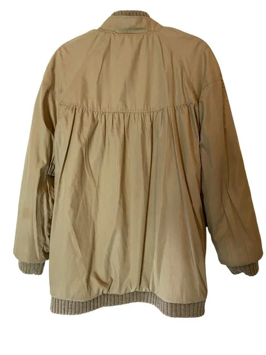 Vintage Womens Knit Reversible Jacket Southwestern Beige With Pink Purple Large - Picture 4 of 13